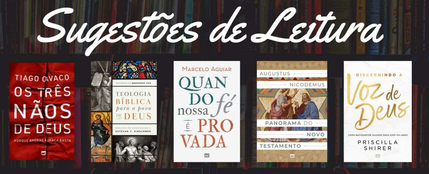 Sugestões de livro para uso em EBD.